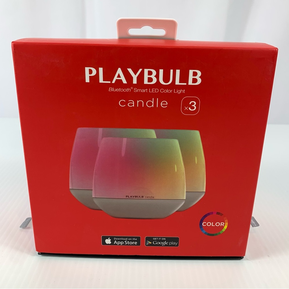 3 Playbulb Candle Bluetooth Smart Flameless LED Color Changing Lights MIPOW